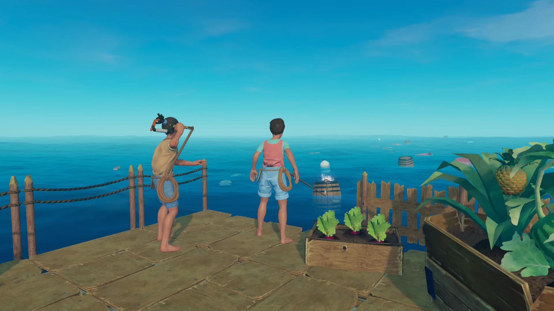 Raft – Spielszene 1